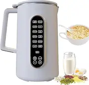 Nut Milk Maker, Automatic Soy Milk Machine, 1.5L Multifunctional Wall Breaking Machine with LED Display, 10 Leaf fine Steel Blade, 12 Hour Timer, for Soy, Almond, Oat, Fruite