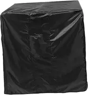 [Hohopeti] Air Conditioner Hood Protective Waterproof Covers Air Conditioners Cover Outdoor Covers Waterproof Air-conditioner Cover Dust Furniture Charcoal Fabric Protector Black Polyester