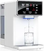 Thereye Countertop Water Filter Reverse Osmosis System, 7 Stage Purification, Instant Heating Portable RO Filtration, BPA Free Water Purifier 2:1 Pure to Drain for Home RV (No Installation Needed)
