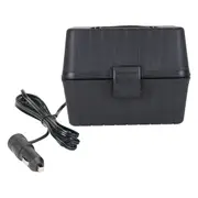 Koolatron Heated Lunch Box Stove, Travel Food Warmer with 12V plug, Heats to 149°C, Worker Lunchbox For Car, 1.5L capacity, 1.8m Power Cord (Black)