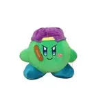 Green Kirby Wearing a Hat Plush Toy Cartoon Game Yo-Yo in Cap Stuffed Animal 6"
