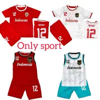 在飛比找蝦皮購物優惠-印尼國家隊兒童足球服-兒童單t球服/兒童球衫