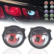 2pcs Third Generation Dynamic Big Eye Lights,Devil Eyes Light for Cars,Demon Eye Headlights,Devil Eye Demon Evil Eyes Headlight, Adjust Led Dynamic Devil Eye Car,Devil Eyes Automotive Light (8 Modes)