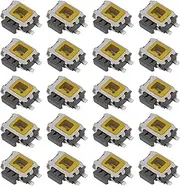 eMagTech 20pcs 4 Pin SMT SMD Side Tact Tactile Push Button Switch Mount 4.7x3.5x1.6mm SMD Turtle Switch Surface Mount Button Switch 0.1A/5V