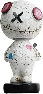 Scary Doll Car Shaking Head Doll Bobble Head Figures Resin Ornaments Car Dashboard Decorations