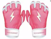 ⚾⚡Bruce Bolt Meg Rem Short Cuff Batting Gloves Size Youth Small S *IN HAND*⚾⚡