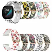 Watch Band Strap Silicone Color Printing For Fitbit Versa 4 / Fitbit Sense 2