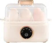 Electric Egg Steamer, Rapid Auto Shut-Off Timer,Boiled Eggs,Poached Eggs,Steamed Eggs,Noise Free (Single Egg Steamer)