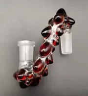 14mm Ruby Red (Garnet) Glass Drop Down Attachment Adapter