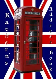 Address Book with Web page British Flag Phone Booth