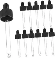 VALICLUD 12Pcs Glass Dropper with Ball Essential Oil Dispenser Pipette Lightweight and Portable for Travel for Outdoor Use and DIY Aromatherapy