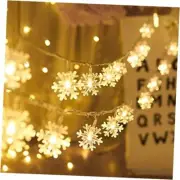 Christmas Lights, Christmas Decorations Snowflake String Lights, Warm White