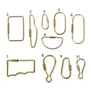 Useful Simple Brass for Key Chain Oval Shape for Key for Fa