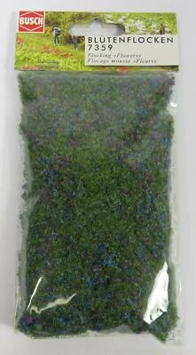 BNIB BUSCH 7359 MICRO FLOCK CROCUS FLOWERS MODEL RAILWAY SCENERY OO N