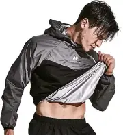 HOTSUIT Sauna Suit for Men Sweat Sauna Jacket Pant Gym Workout Sweat Suits