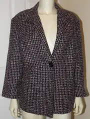 NWT $199 Jones New York JNY BLAZER Wool Blend Jacket Pink Easter Plus Size 14