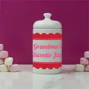 Personalised Ceramic Sweetie Jar