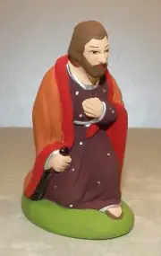 NEW kneeling St-Joseph , Santon Marcel Carbonel number 2 from France