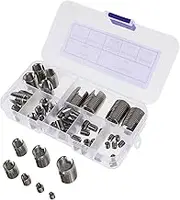 Luxshiny Thread Repair Inserts 50pcs Set Nut Protection Sleeve for Metal and Thread Reinforcement