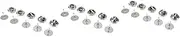 [COHEALI] 150 sets Pins Clips Badge and Backing Safety Keepers Replacement Citation Accessories Clasps Portable Pinsilver Tacks Badges Locks Name Tie Making Bars Craft Metal for