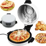 12 inch Electric Pizza Maker,2000W Portable Pizza Oven with 230°C Fast Heating, Non Stick Surface and Indicator Light, Indoor Pancake Maker, for Home Kitchen, Outdoor Camping
