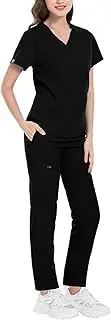 [APLVFFZH] Professional Nursing Scrub Set for Women - Stylish Workwear for Healthcare Professionals