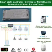 Smart light controller / Dimmer for Google Home Mini Echo Alexa Voice Control