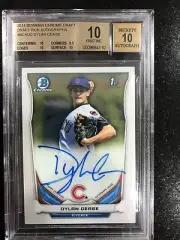 Dylan Cease 2014 Bowman Chrome Draft BGS 10/10 Auto Cub Prospect POP 2 FUTURE WS