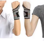 Wrist Strap Support,Wrist Brace Hand Wristband Wrist Protect Wrist Guards,Ideal for Sprains,Injury or Sports Hand Support,One Size - One Pair Per Pack