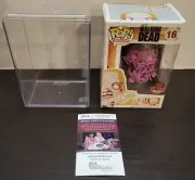Bicyle Girl 16 /1000 PX Bloody FUNKO POP Walking Dead SIGNED Melissa Cowan JSA
