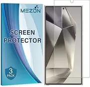 [3 Pack] Anti-Glare Matte Screen Protector Film for Samsung Galaxy S24 Ultra (6.8") – Fingerprint Unlock, Shock Absorption (Galaxy S24 Ultra, Matte)