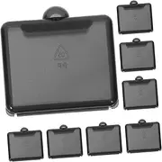 BCOATH 8Pcs Portable Pill Organizer Lid Weekly Travel Medication Holder for Daily Use Compact Plastic Tablet Case for and Small Tablets