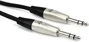 Hosa HSS-010 REAN 1/4" TRS to REAN 1/4" TRS Pro Balanced Interconnect, 10 Feet, Speaker