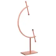 Metal Sphere Display Stand Holder Hold Up to 5.1" for Decoration, Rose Golden