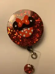 retractable badge holder disney Featuring Adorable Minnie Mouse.