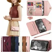 Crossbody Card Wallet Leather Flip Phone Case For Samsung A12 A51 A71 A31 S21 5G