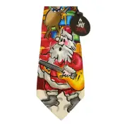 Jerry Garcia Tie Christmas Collection Reindeer Guitar Holiday Party Executive