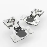 10 Pack 5 Pairs 3/8 inch Overlay Soft Close Cabinet Hinges Satin Nickel Hidde...