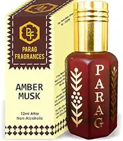Amber Musk Attar 1 Tola / 12ml (Crystal Series) (Limited Time Launching Offer Pack) Natural Distiled Attar/Alcohol Free Attar/Long Lasting Attar