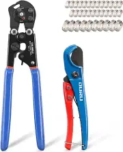 2 in 1 Pex Crimping Tool Cinch and Remove Combo Function Pex Pipe Crimp Tool