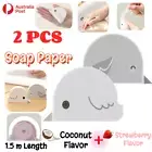 Mini Soap Paper Portable Slice Sheets Hand Washing Disposable Clean Bath
