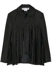 [COMME des GARCONS COMME des GARCONS] Single-Breasted Fringe Midi Jacket