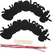 Easter Craft Fun Delicate Scratch Paper Art Kit Eggs and Carrots for Boys and Girls