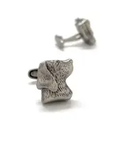 Labrador Dog Cufflinks Dog Gunmetal Finish 3D Design Cufflinks Puppy Dog Mans