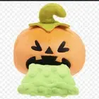 Bark Box Halloween Yak-O Pumpkin Lantern Large 50+ lbs Plush Squeak Dog Toy
