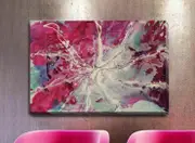Pink Stretched Canvas Print Framed