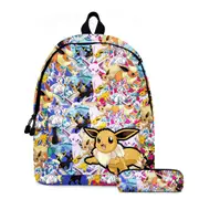 New Pokemon Eevee Evolutions Backpack Kids School Bag Casual Travel Bag & Pencil Case