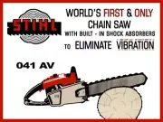 Stihl Chain Saws 041 AV NEW Metal Train Sign 24x30" USA STEEL XL Size 7 lbs