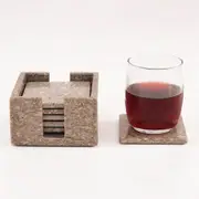 Marble Square Coasters Set