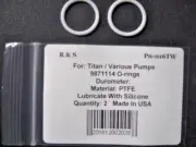 2 Titan Wagner 9871114 Teflon O-Rings / R&S 016TWP